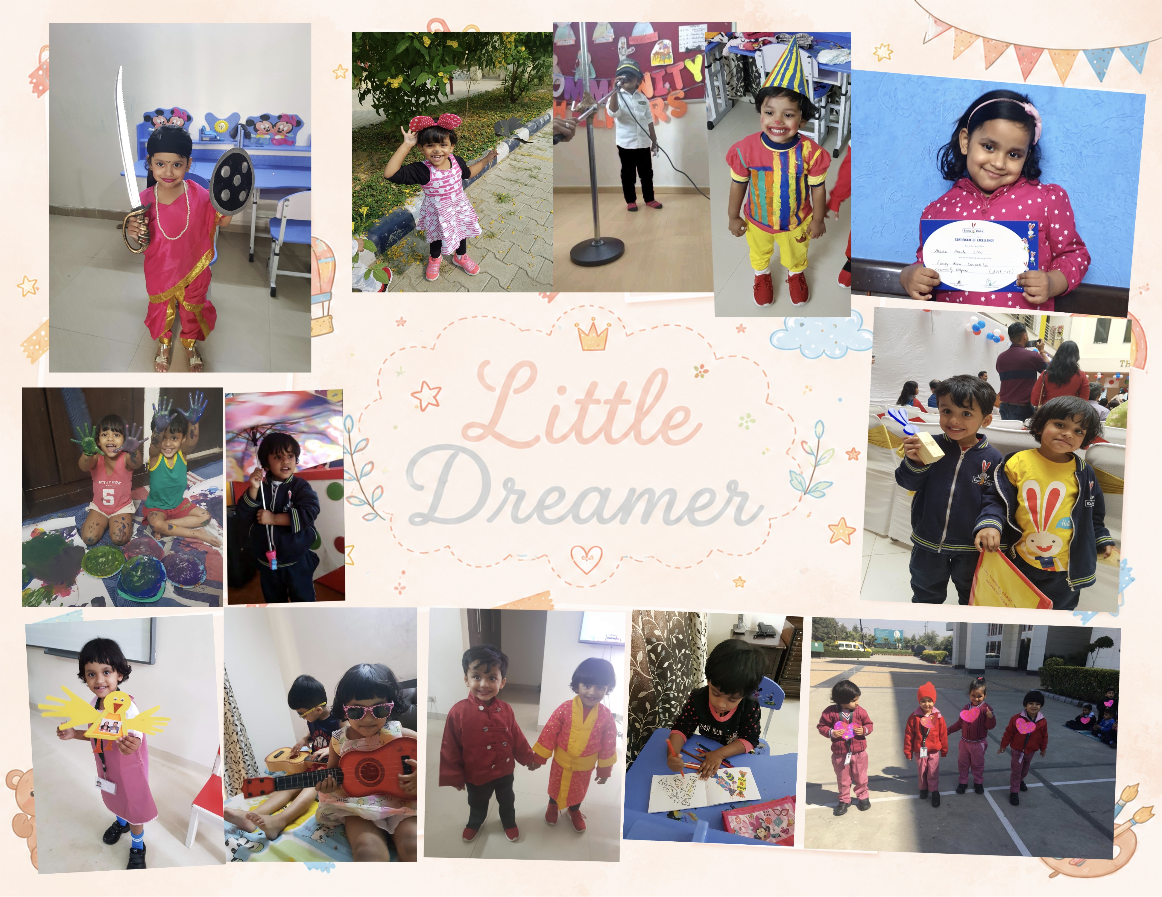 Araina little dreamer collage